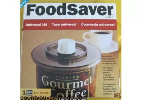 Foodsaver Universal Lid 4" New In Box By Tilia