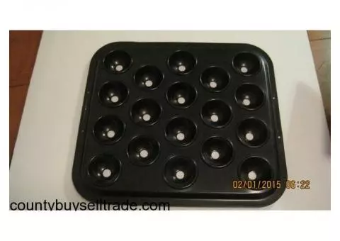 Black Cake Pop Pan for 18 Cake Pop Treats with Instructions
